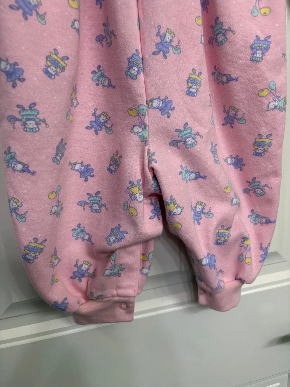 Vintage OshKosh B'gosh Pink Romper with White Peter Pan Collar birthday